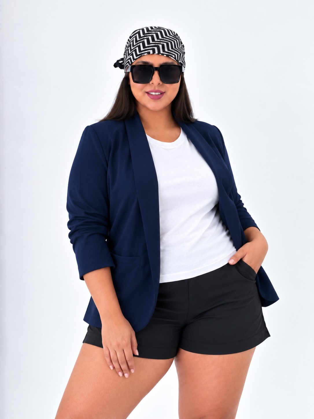 Blazer Crep Talle Especial - Imagen 6