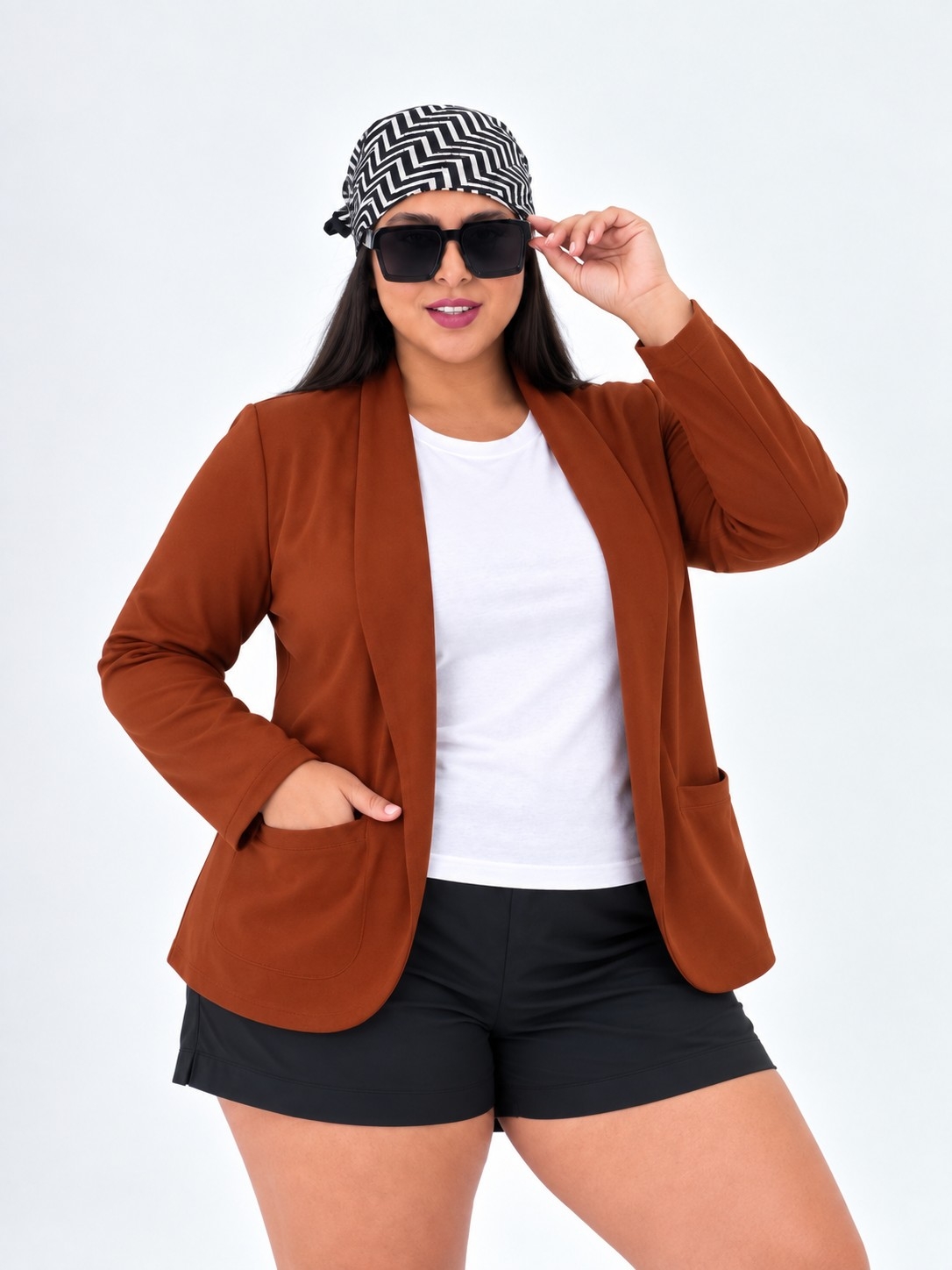 Blazer Crep Talle Especial - Imagen 7