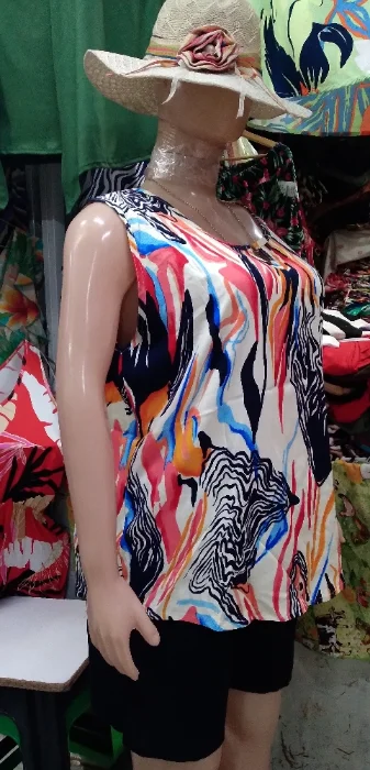 Musculosa Lino Spandex Talles Especiales
