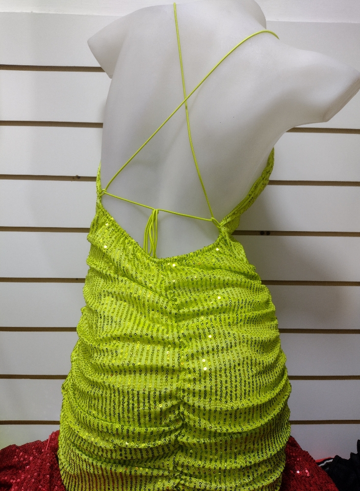 Vestido de Lentejuela con Frunces - Imagen 2