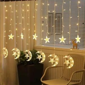 Cortina Led Estrellas y Lunas