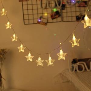 Cortina Led Estrella con Broches