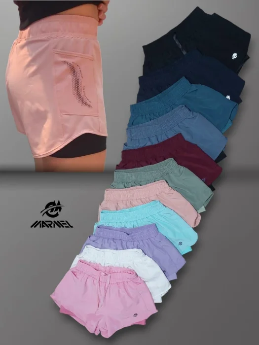 Shorts con Calza de Microfibra Elastisado Dama Talles 1 al 5