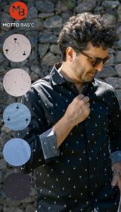 Camisa Entallada Elastizada Pintita