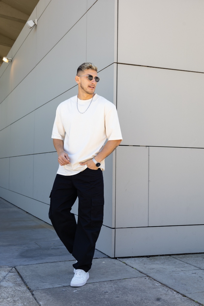 Pantalón Baggy Cargo Negro - Imagen 4