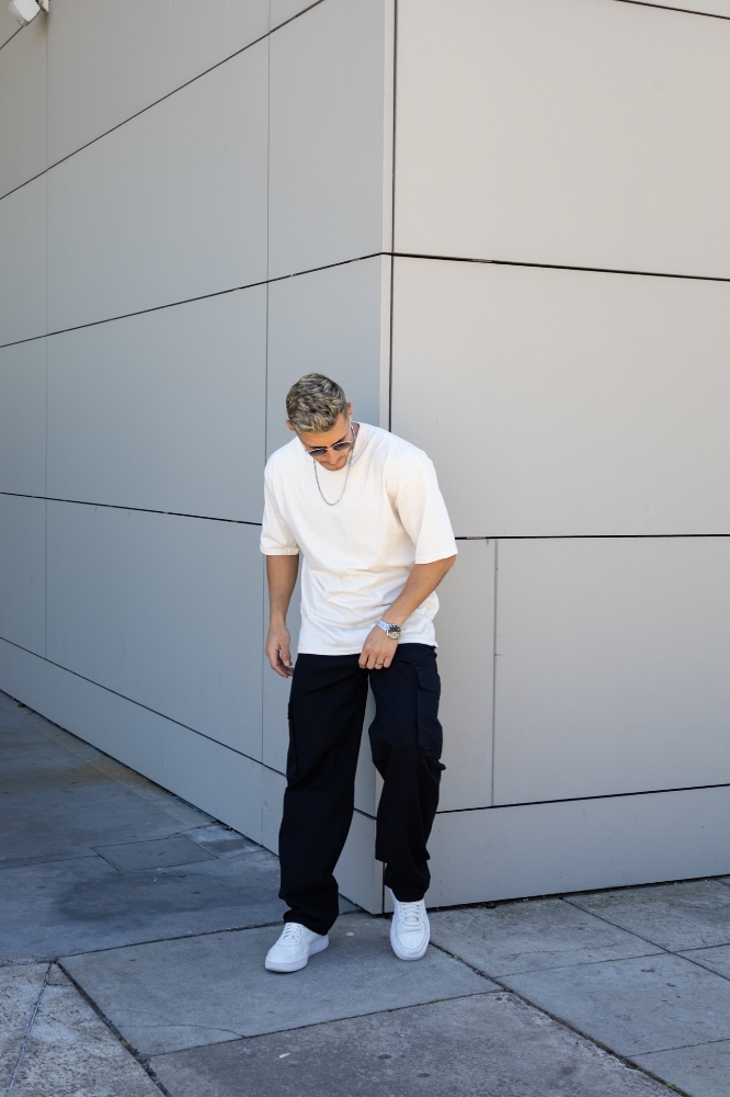 Pantalón Baggy Cargo Negro - Imagen 7