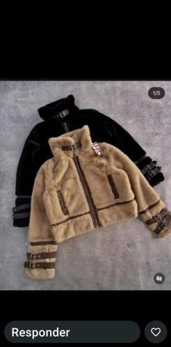 Campera Gamulan Peludo Piel Abrigo Importado Mujer Dama la Tienda de Yuyu
