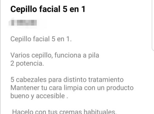 Limpiador Facial 5 Funciones en 1 (a Pila) - Miniatura 6