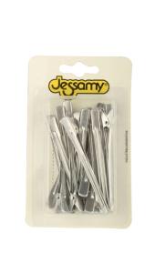 24 Picos Metálicos para Ruleros, Sujetadores Cabello Jessamy