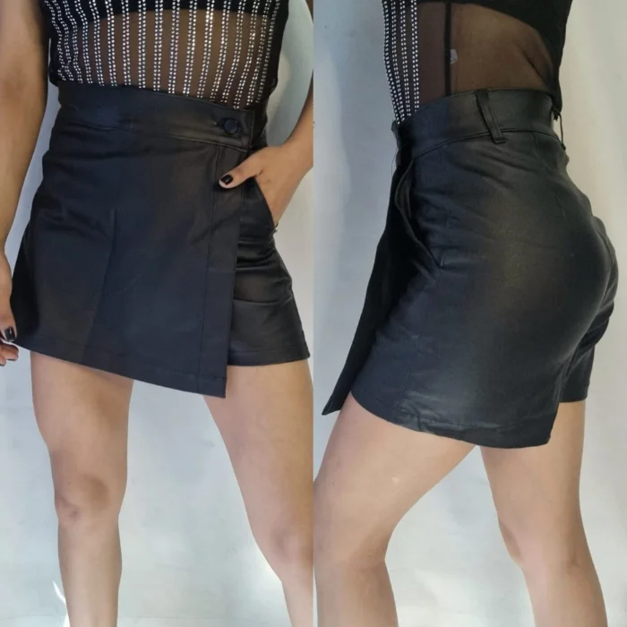 Short Pollera Engomado Elastizado