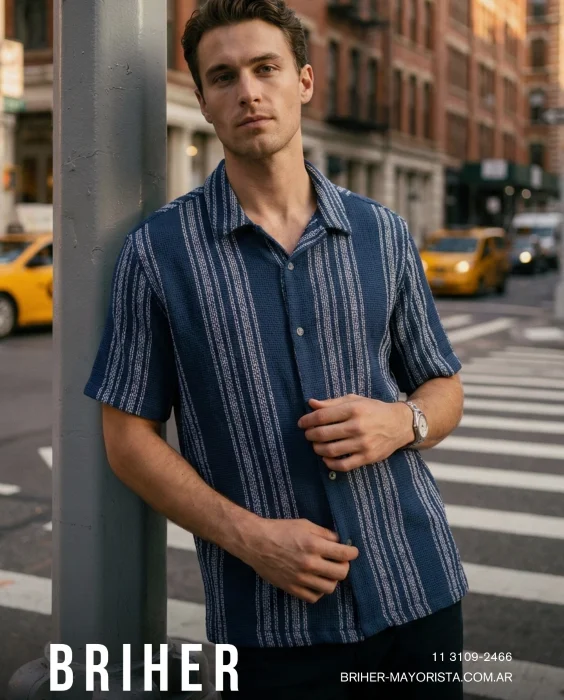 Camisa Crochet Manga Corta - Últimas Unidades