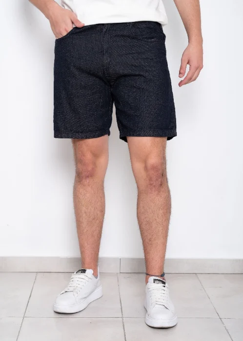 Bermudas Jeans Rigido Corte Clásico Oxido Oscuro