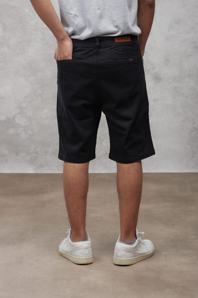 Bermuda Gabardina- Negro - Imagen 5