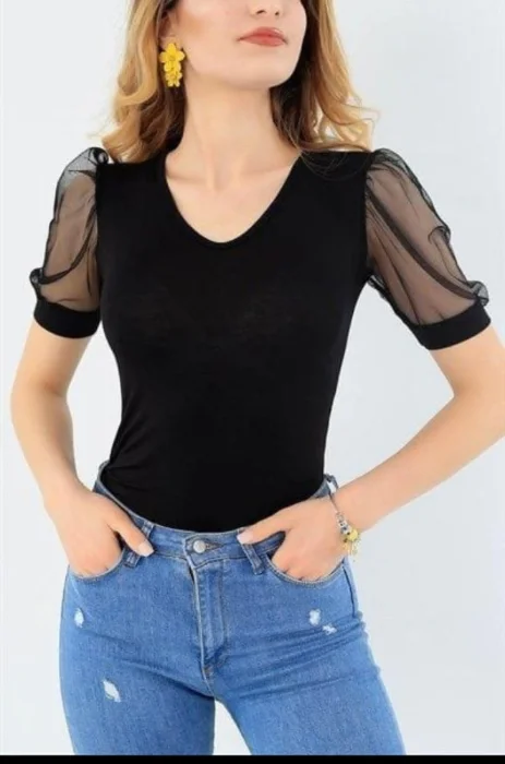 Remera Manga Tull