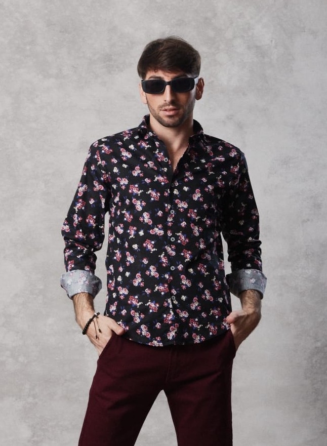 Camisa Estampada Elastizada - Flores - Imagen 6