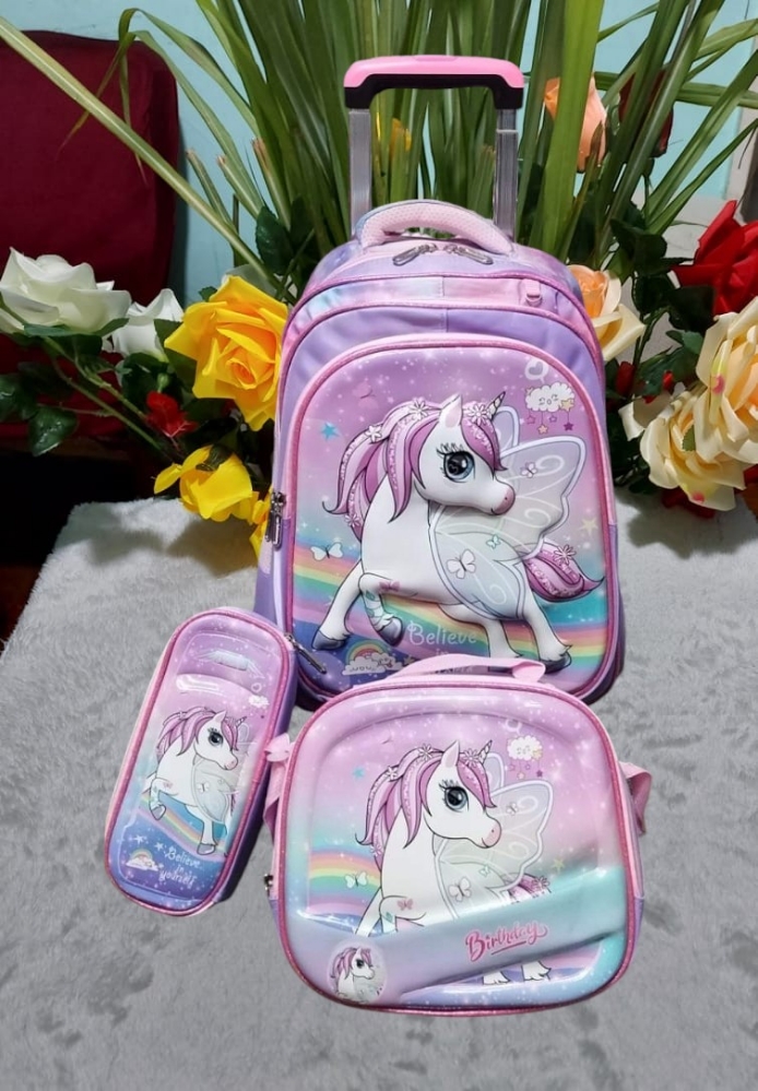 Mochila Carrito para Nena 2do,3ro,4to - Imagen 1
