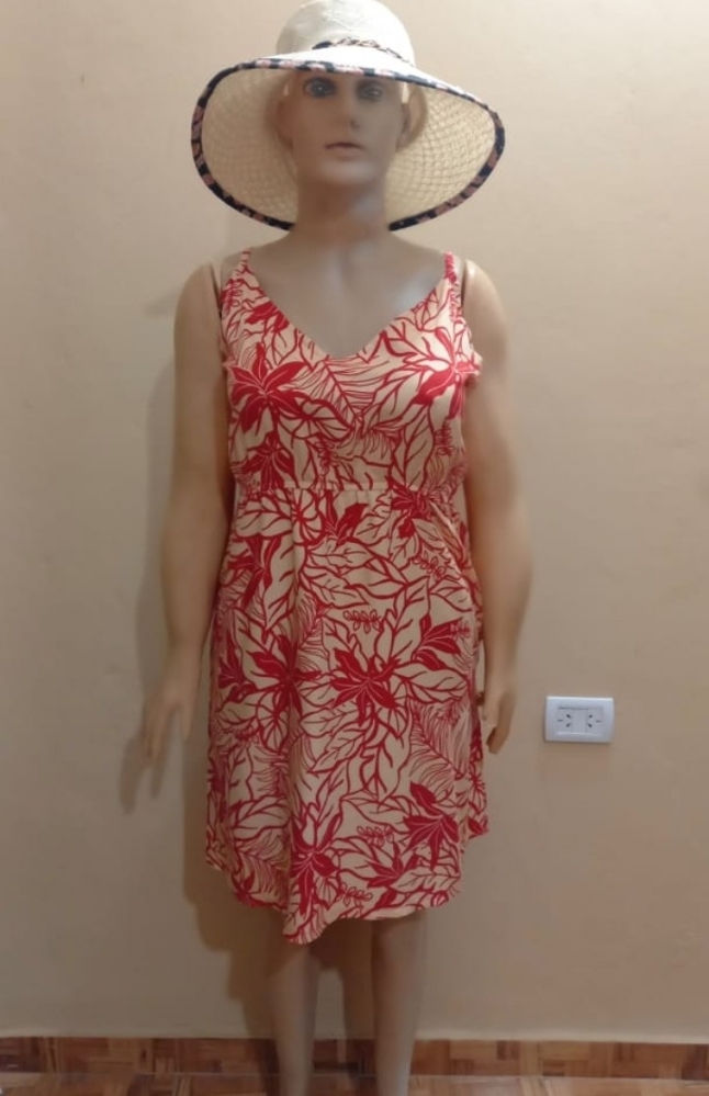 Vestido Cuello V Talles Especiales - Imagen 2