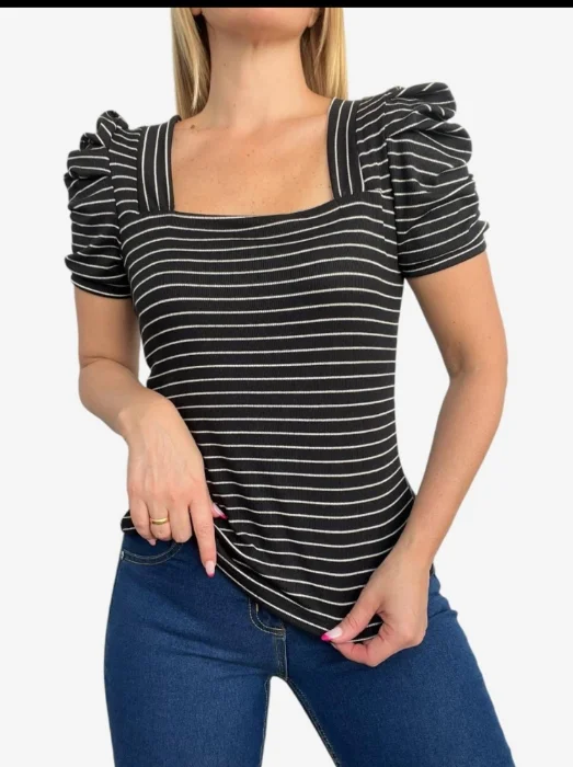 Remera Princesa Morley Viscosa Rayada