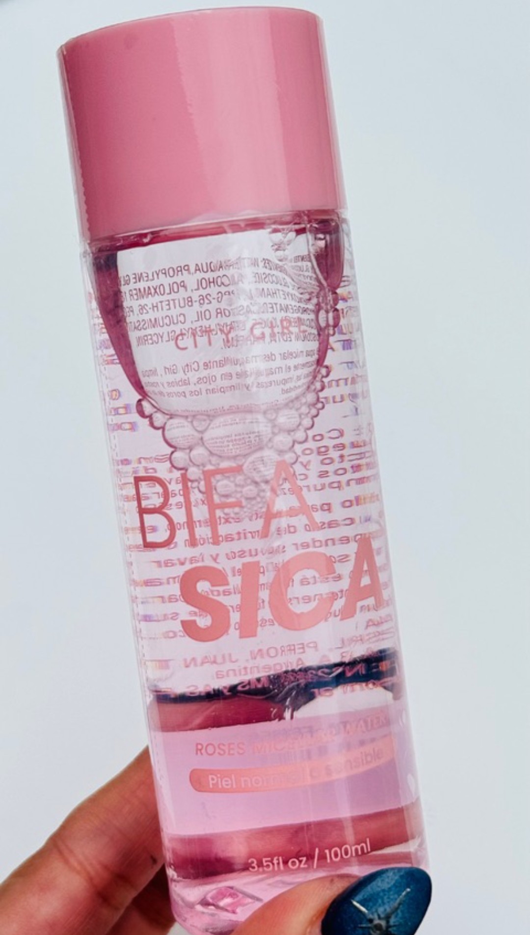 Agua Micelar Bifasica de City Girl (para Maquillaje Waterproof) - Imagen 3