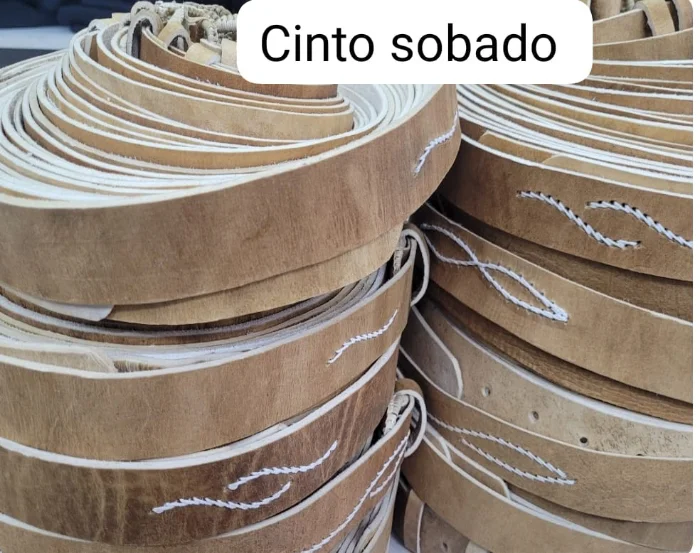 Cintos Sobados Cuero Bordado