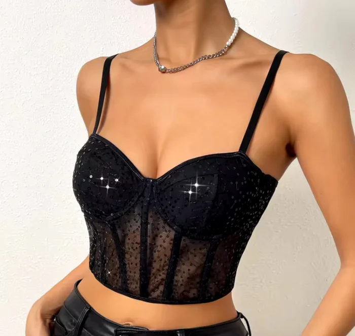 Corset Lentejuelas Importado