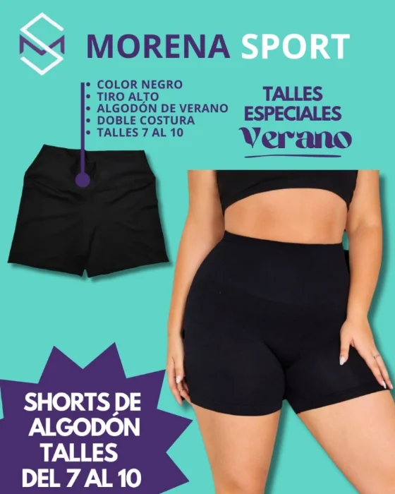 Short Algodón Talles Especiales