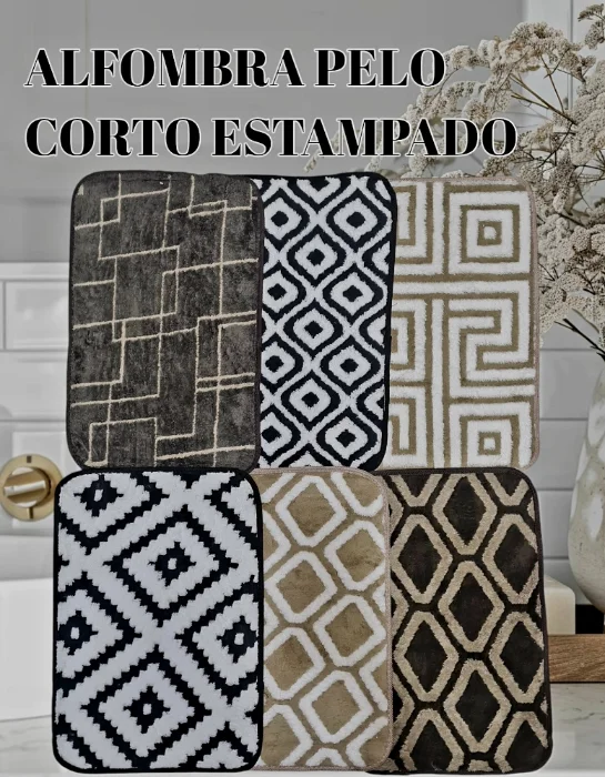 Alfombra Pelo Corto Estampada