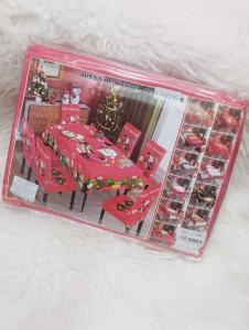 Kit Navideño 7 Piezas Matet + Fundas de Silla