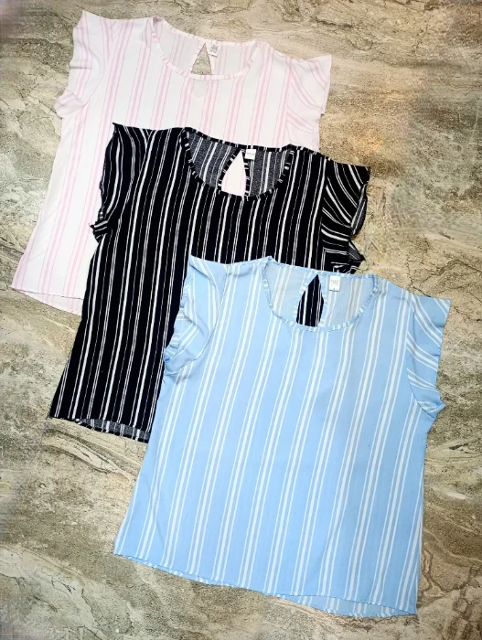 Blusas Rayadas Talle Especial