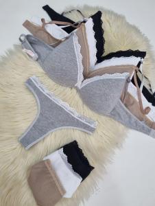 Conjunto de Algodón  y Puntilla Lucy
