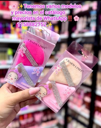 Esponja con Strass para Maquillaje en Polvo X2 Unidades