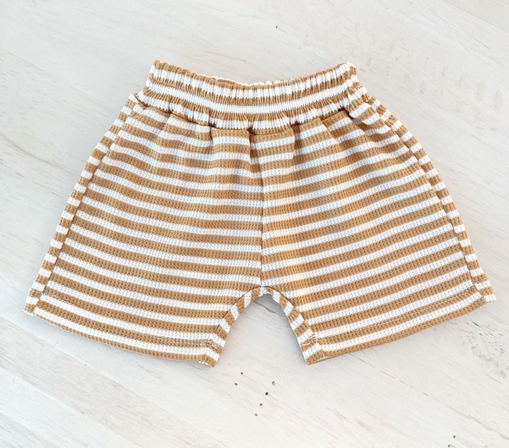 Short Bebe de Wafle Rayado - Imagen 3