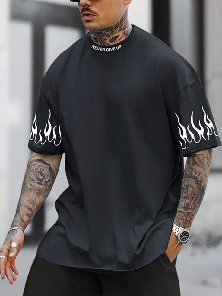 Remera Oversize "never Give Up" - Imagen 2