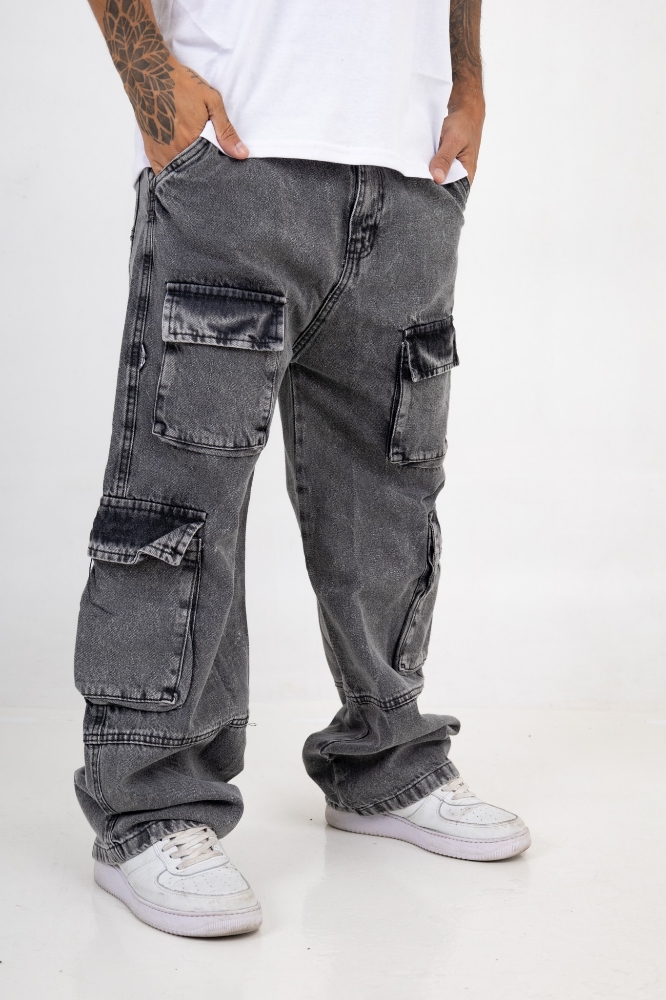 Jeans Bagi Multi Pockets Hombre - Imagen 2