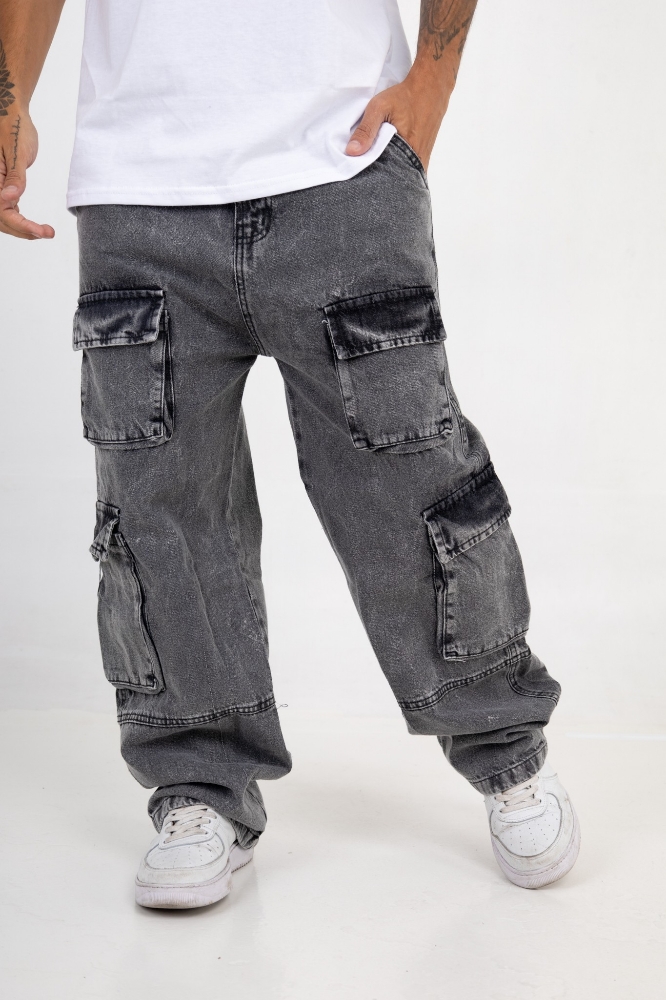 Jeans Bagi Multi Pockets Hombre - Imagen 4