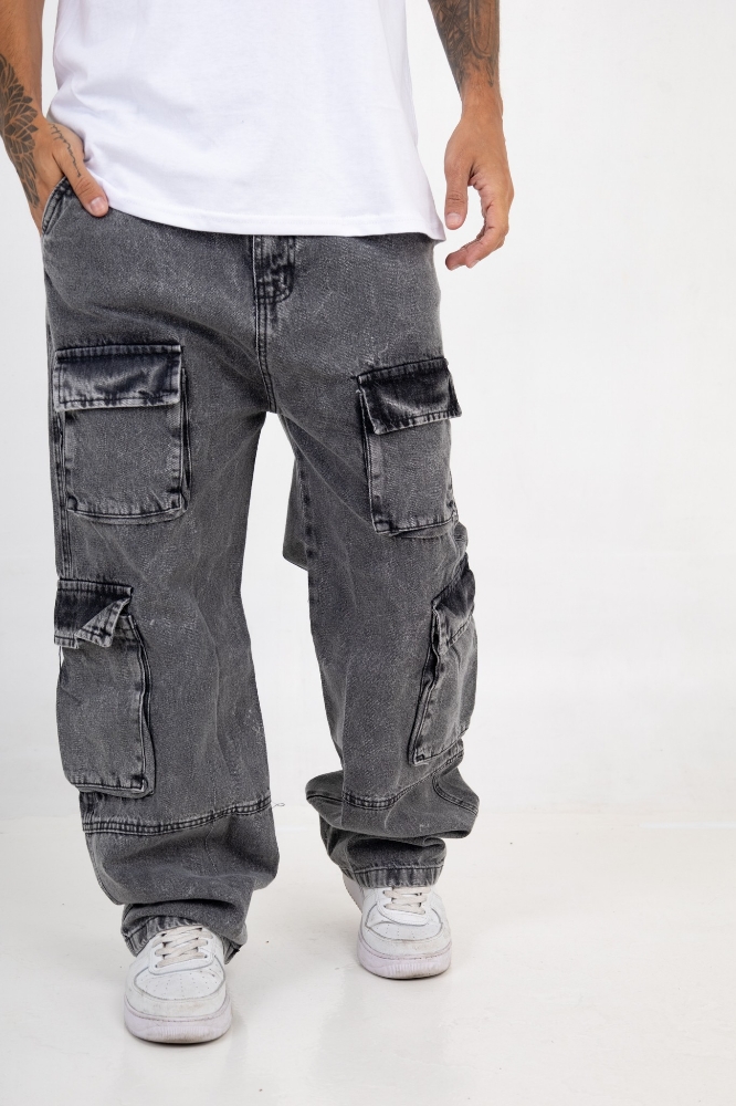 Jeans Bagi Multi Pockets Hombre - Imagen 5