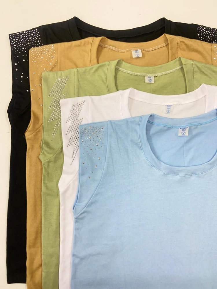 Musculosa con Strass - Imagen 2