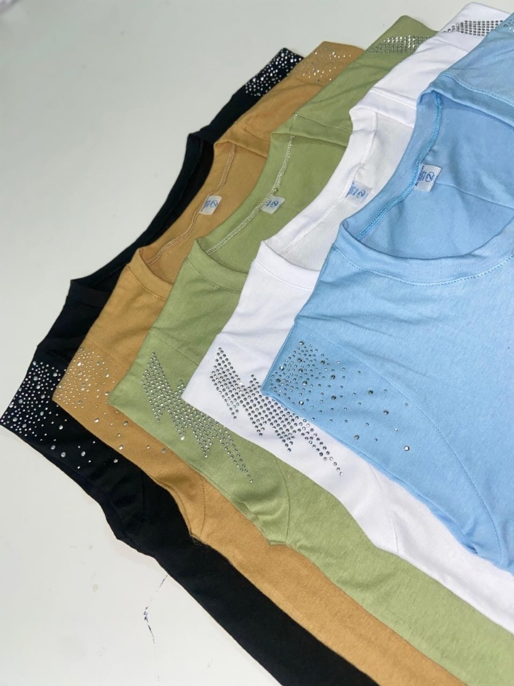 Musculosa con Strass - Imagen 3