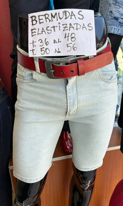 Bermudas Jeans Elastizados Oxido Celeste