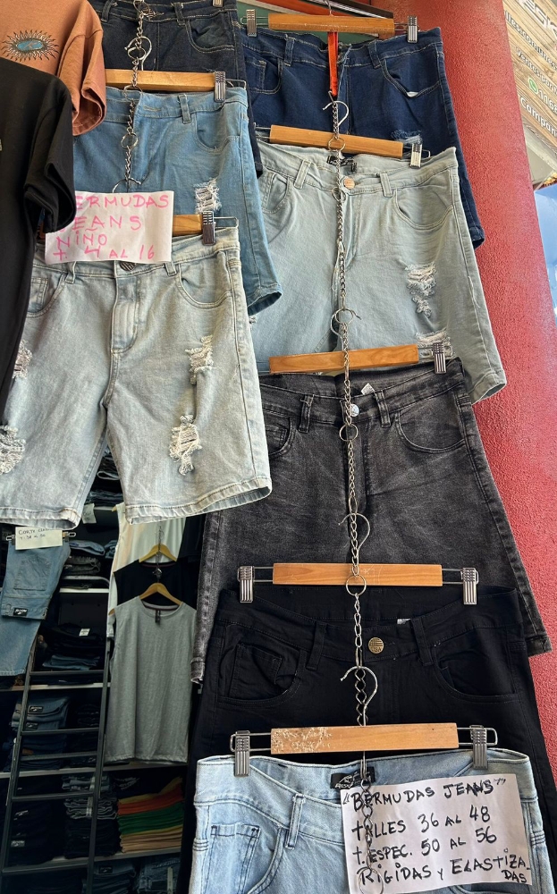 Bermudas Jeans Elastizados Oxido Celeste - Imagen 2