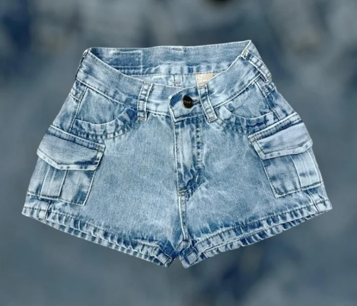 Short Cargo Nena Celeste Arenado