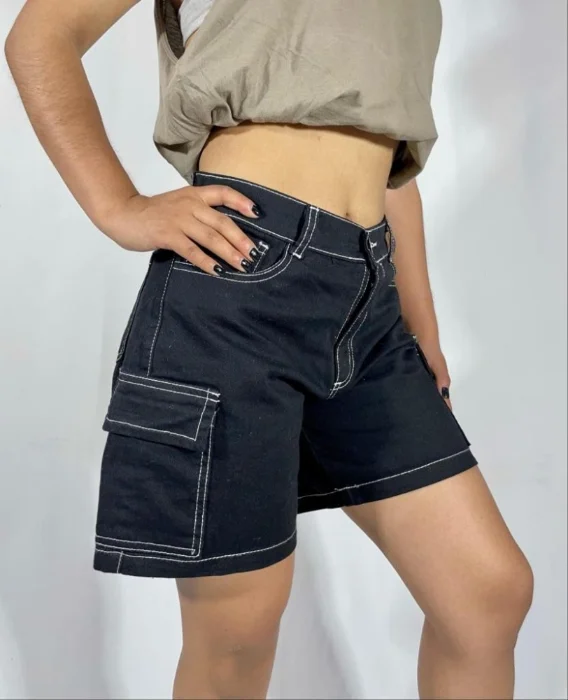 Bermuda Cargo Negro