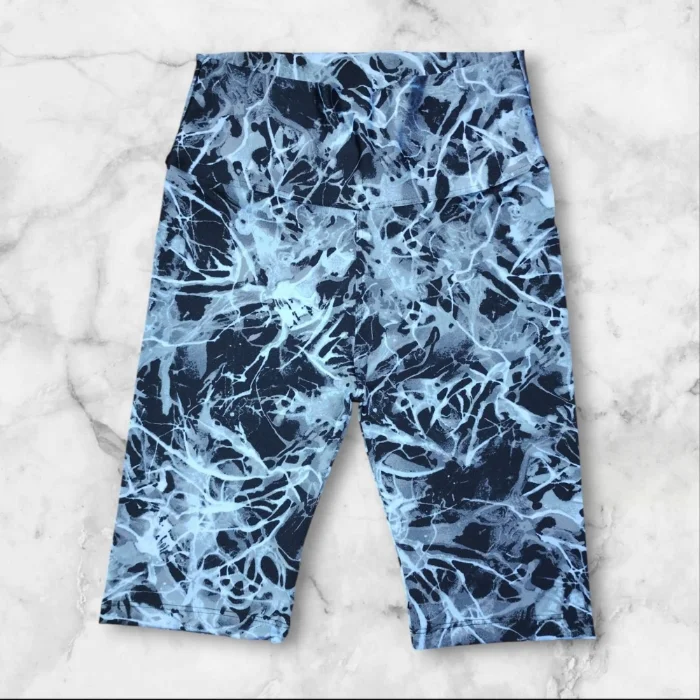 Biker Retro Estampado Celeste