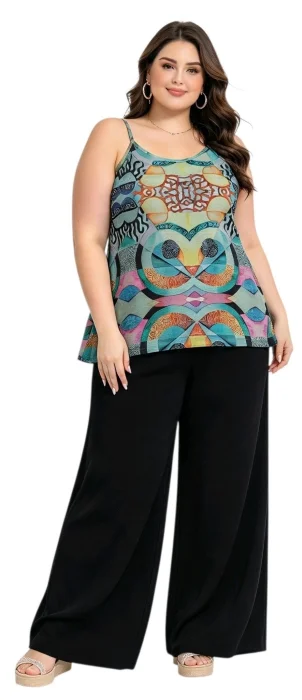Musculosa con Tiritas Sublimadas