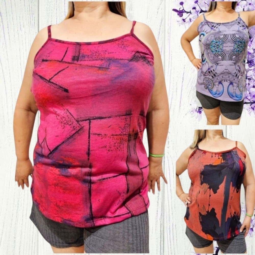 Musculosa C/ Tiritas Modal Viscosa Sublimadas - Imagen 3