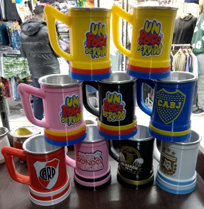 Jarra 3d un Poco de Ruido 500ml Plastico y Aluminio