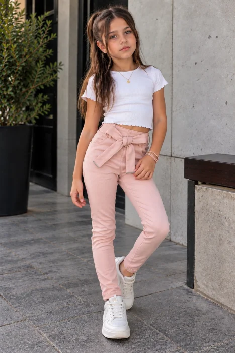 Pantalón Moño con Brillo  - Bengalina Premium