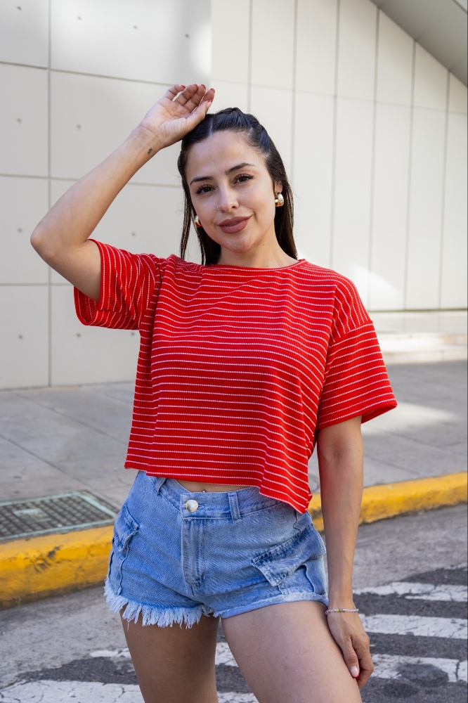Pupera Rayada Oversize - Imagen 3