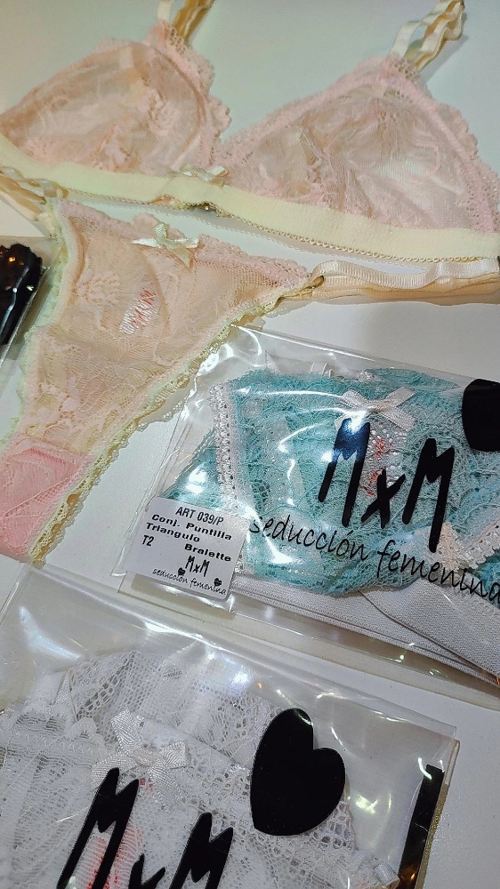 Bralette de Puntilla con Colaless Regulable Mxm (039/p) - Imagen 3
