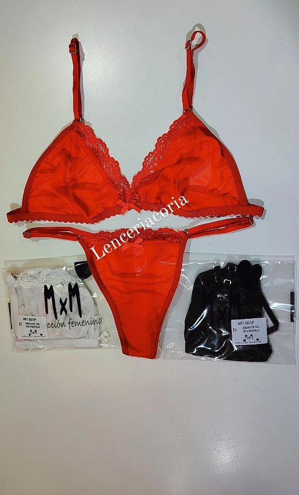 Bralette de Tul y Puntilla Mxm (067/p) - Imagen 2